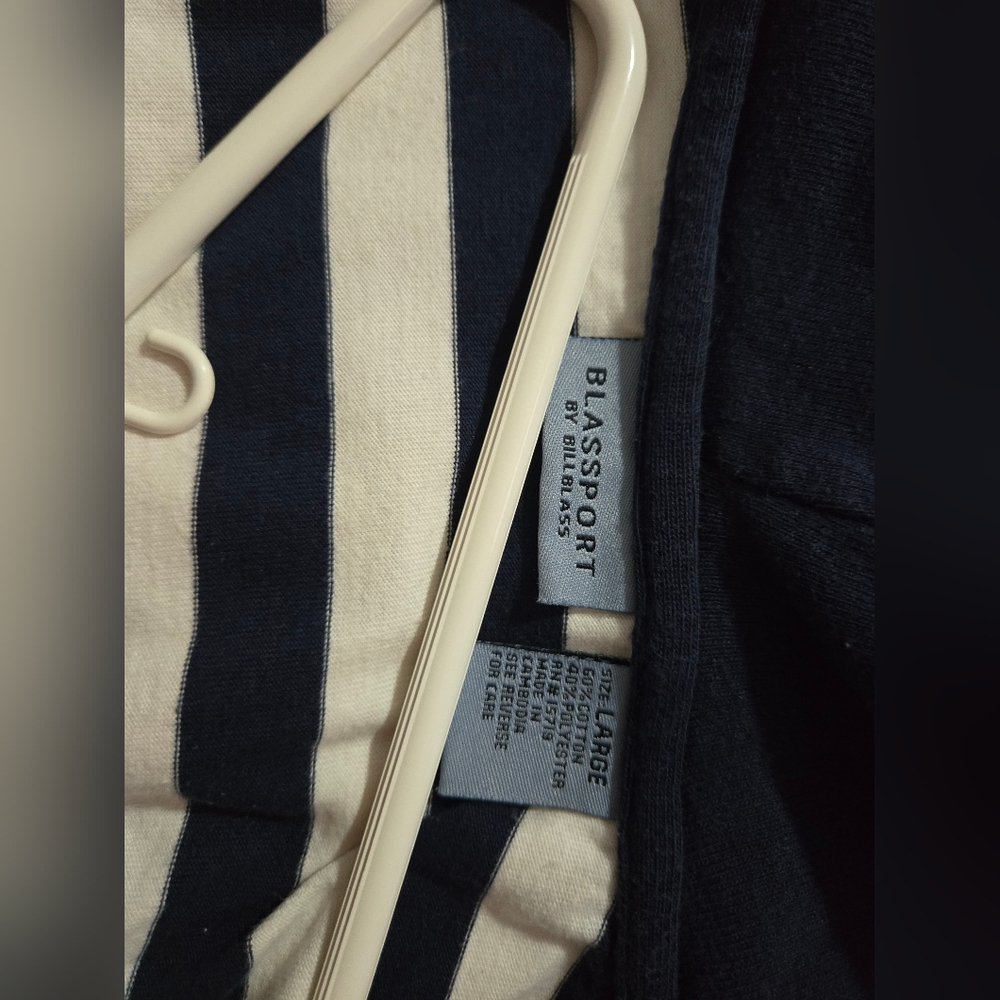 Bill Blass Woman Striped Hoodie Vest - Picture 9 of 9